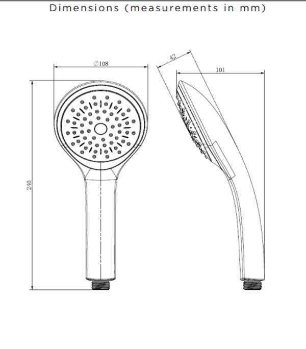 Bristan Cascade Shower Head Round Wayfair.co.uk